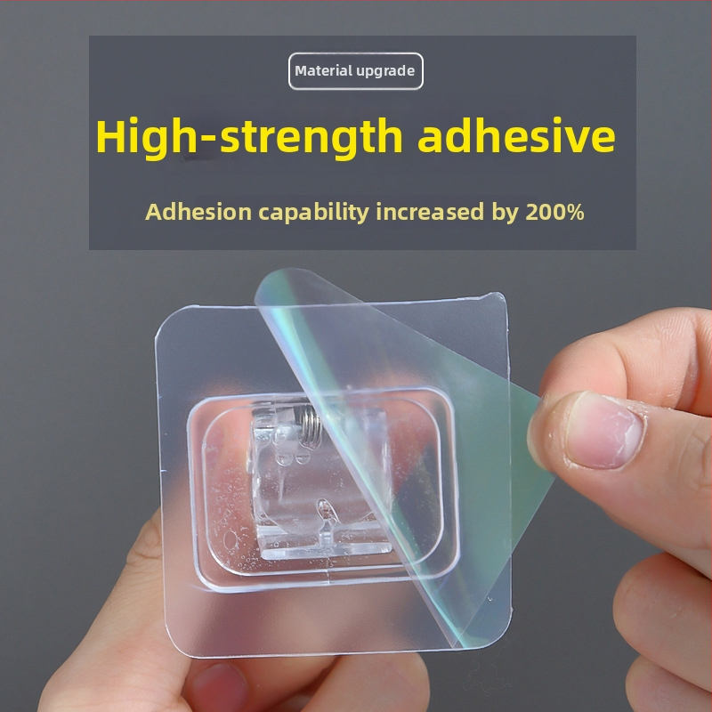 Пластмасов хук за завеси с лепилен стенен държач, телескопична пръчка, модерен стил