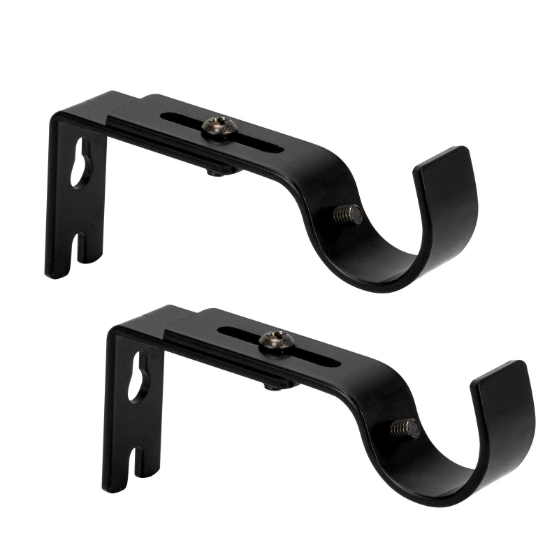 Držač za zavjesu šipku, model 01; željezo; jednostavan tip; pogodan za viseće zavjese; moderni stil jednostavnosti