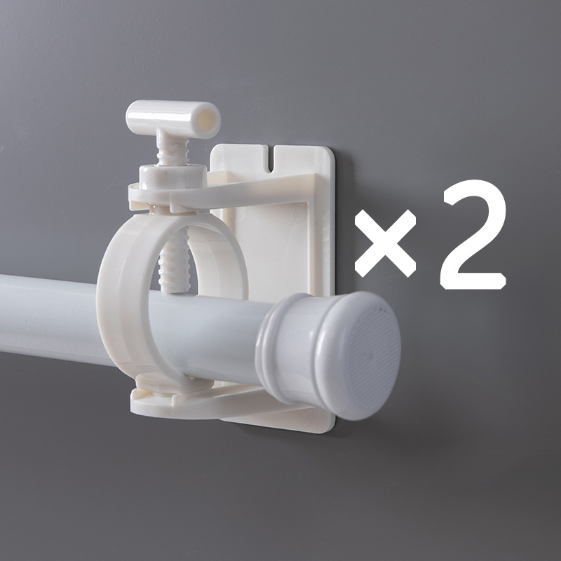 Teleskoopiline kardinapuuri hoidja kleepmontaažiga, puurimiseta, ABS materjal, moodne minimalistlik stiil, patenteeritud