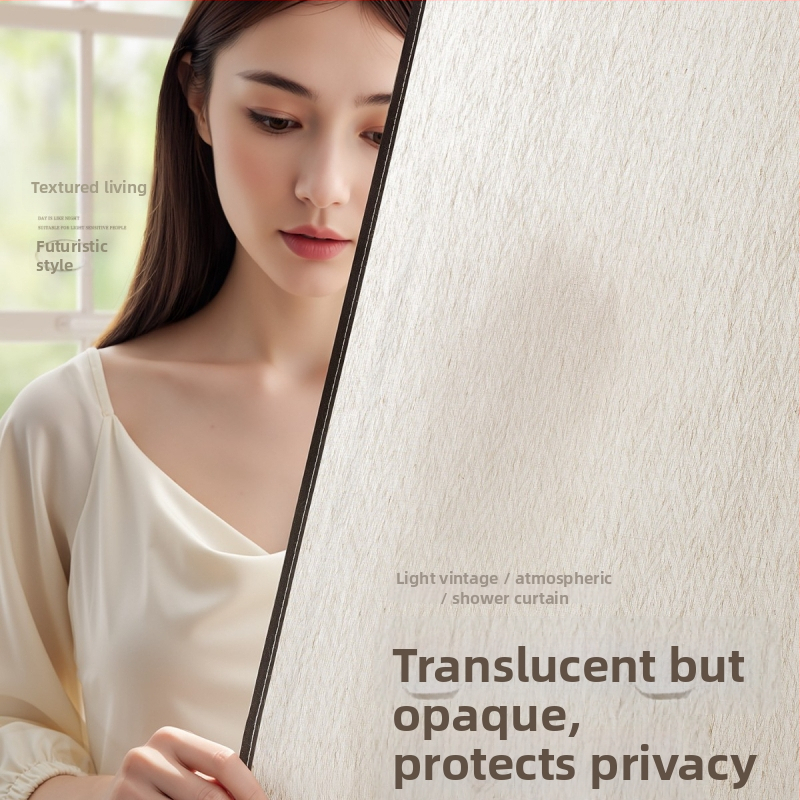 Lina dušas aizkars modernai vannas istabai, melns lina malas raksts, pielāgojama, zīmols Futuristic