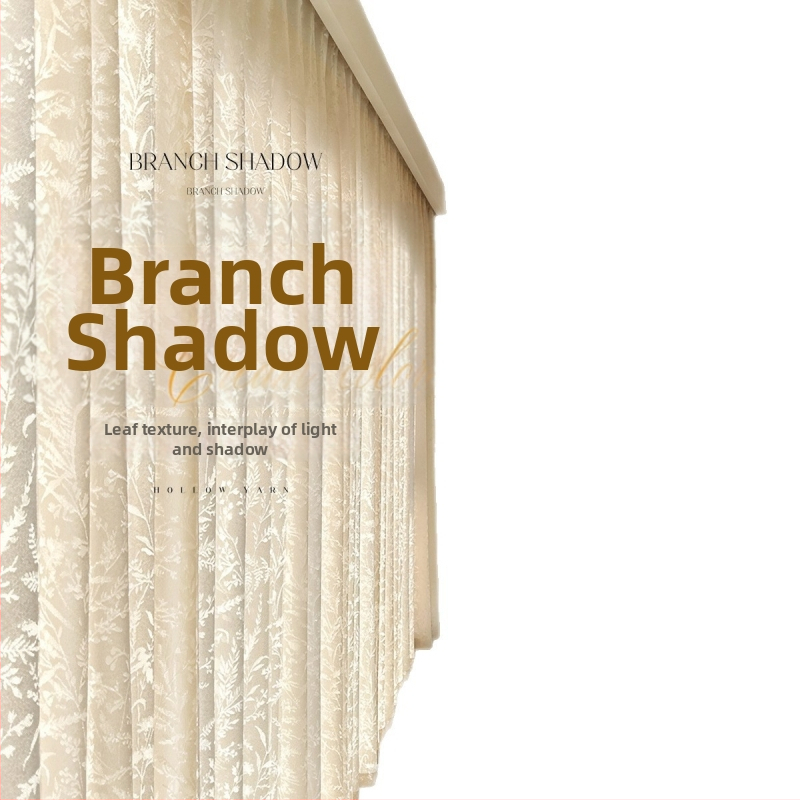 Prantsuse stiilis jacquardkardin polüestrist, läbipaistev, kerge luksus, elutoale, magamistuppa ja restorani jaoks