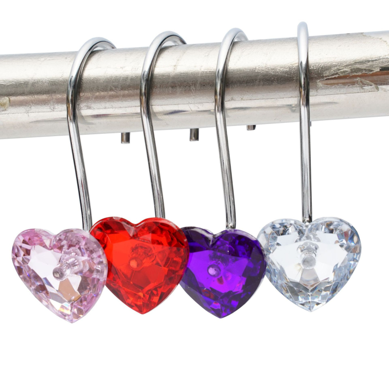 Nerūsējošā tērauda dušas aizkars gredzeni ar S-veida āķiem, Mingguan Hardware, 12 gb