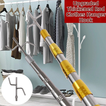 Nerūsējošā tērauda teleskopiskais stienis drēbju pakāršanai guļamistabā; vannas istabas stienis; zīmols: Cits; stils: 1