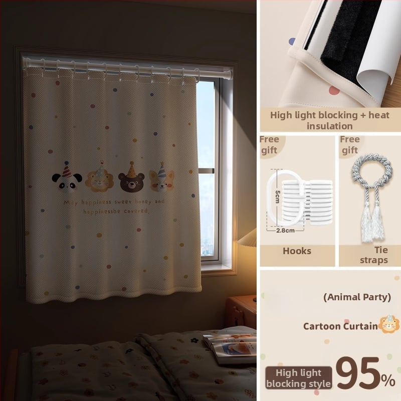 Poliestera dušas aizkars, mūsdienīgs minimalistisks stils, dzīvnieku raksts, pielāgojama