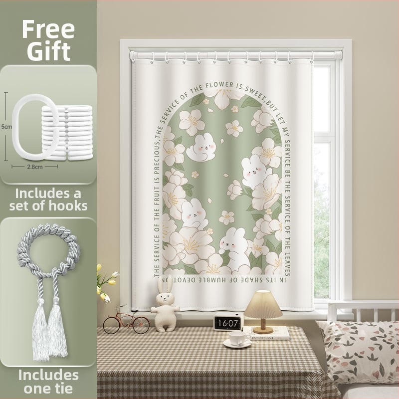 Poliestera dušas aizkars, mūsdienīgs minimalistisks stils, dzīvnieku raksts, pielāgojama