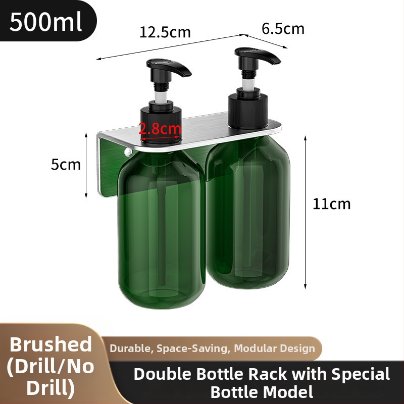 304 nerūsējošā tērauda pudeļu turētājs, ar roku preses mehānismu, pulēta virsma, mūsdienīgs stils