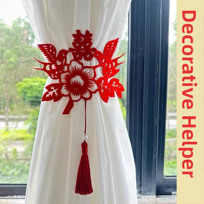 Pulmadekoratsioonide komplekt - garland ja õnnelikud sõnad - paigutusrekvisiidid elutoa ja magamistoa jaoks, paberist lindid