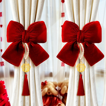 Σετ δέστρες κουρτινών με φιόγκο από φλάνελ για γαμήλια διακόσμηση • Υλικό: φλάνελ • Μάρκα: Ant • Συσκευασία: χαρτονέν κουτί • Σκοπός: γάμος