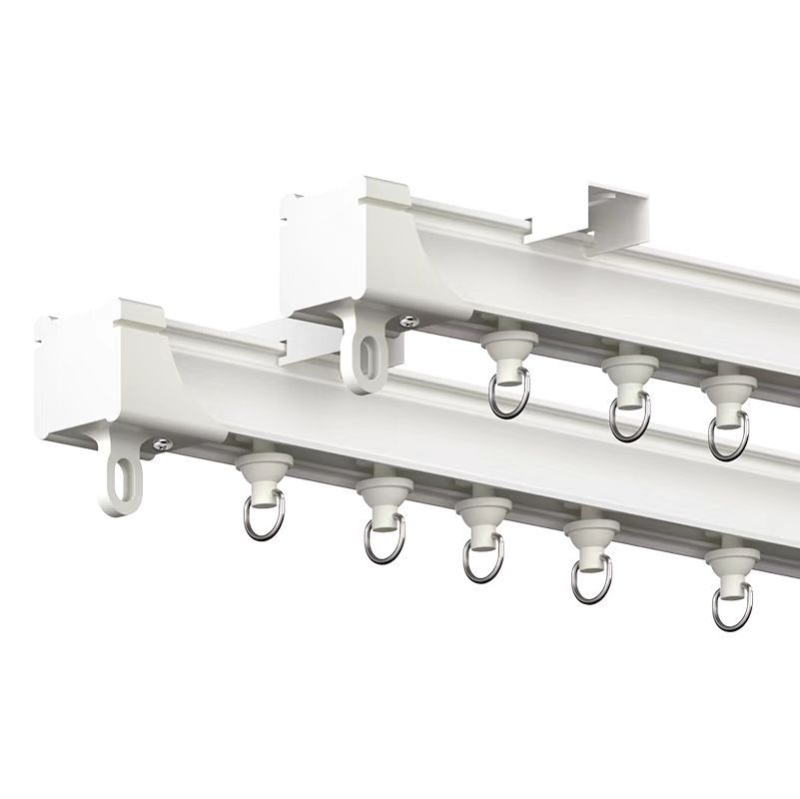 Tiha šina za zavjese, aluminijska legura, model LZ20-4 — brend German Bath, tvrdoća 91 HRR
