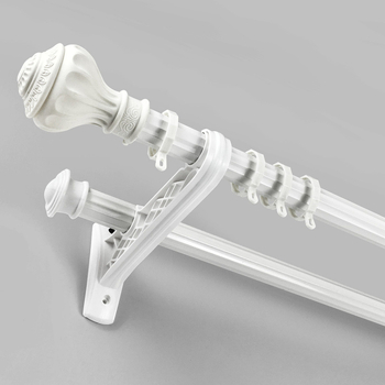 Aknakardinakatte varrastu sistēmā, cinka sakausējums, vienas un divas stieņi, burti āķi, kluss gaita ar stiprinājumu komplektu