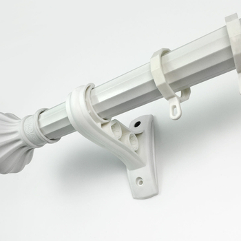 Aknakardinakatte varrastu sistēmā, cinka sakausējums, vienas un divas stieņi, burti āķi, kluss gaita ar stiprinājumu komplektu