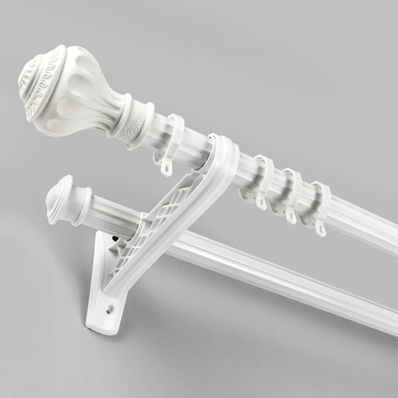 Aknakardinakatte varrastu sistēmā, cinka sakausējums, vienas un divas stieņi, burti āķi, kluss gaita ar stiprinājumu komplektu