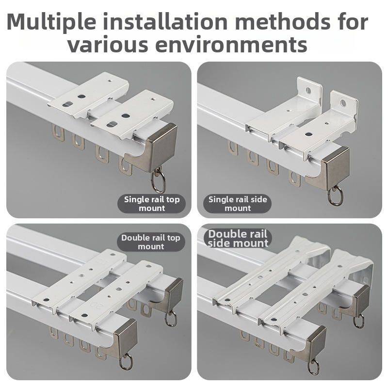 Aknajuhtmete relss sirge marsruut, alumiiniumisulamu, ülemine või külgne paigaldus, üks- või kahetraadiline, vaiksed pall-rõngaga mehhanism