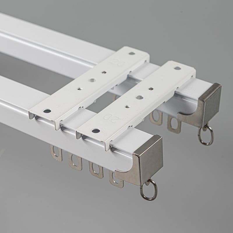 Aknajuhtmete relss sirge marsruut, alumiiniumisulamu, ülemine või külgne paigaldus, üks- või kahetraadiline, vaiksed pall-rõngaga mehhanism