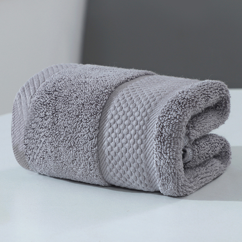 Kockasti pamučni ručnik za lice, 35×35 cm, mekan i upijajući, jacquard tkanina s izvezenim logom