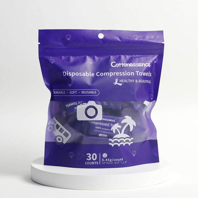 Cottonessence Kompressioonilised ühekordsed näoservietid – taimse kiud, 70–90 g, Pakendis 30/6