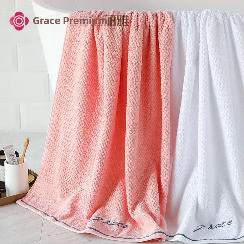Grace ručnik za kupanje, 100% pamuk, 300–400 g, 21s pređa, vezen, za kućnu upotrebu i plažu