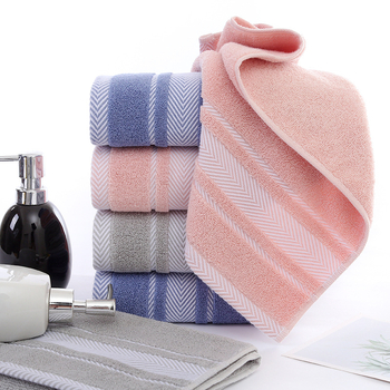 Ručnik za lice od pamuka s logom šivenim, 105 g, Stranded Yarn, Plain Weave, 32s, Mogućnost prilagođavanja