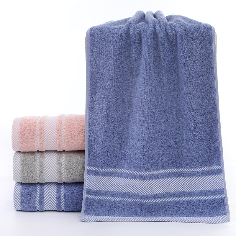 Ručnik za lice od pamuka s logom šivenim, 105 g, Stranded Yarn, Plain Weave, 32s, Mogućnost prilagođavanja