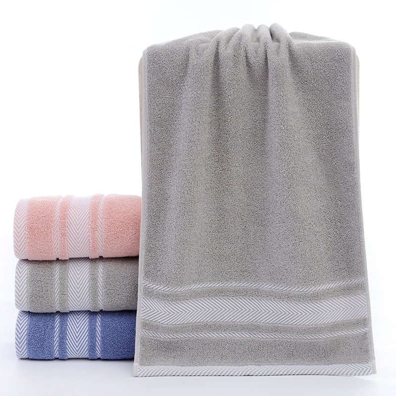 Ručnik za lice od pamuka s logom šivenim, 105 g, Stranded Yarn, Plain Weave, 32s, Mogućnost prilagođavanja