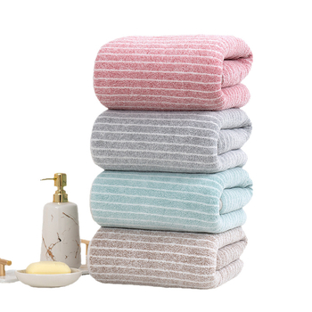 Mussen kupaonski ručnik od koralnog fleksa, 150D, šivanje pri rubu, prugast, brzo suši