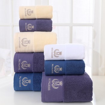 Pamukani debeli upijajući kupaonski ručnik u poklon kutiji, izvezen, mogućnost prilagodbe, ne otpušta vlakna