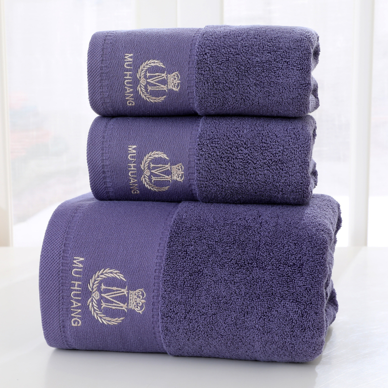 Pamukani debeli upijajući kupaonski ručnik u poklon kutiji, izvezen, mogućnost prilagodbe, ne otpušta vlakna