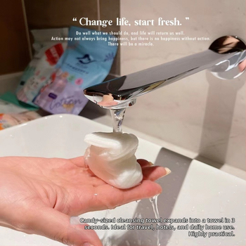 Spirit of Dreams Kompressioonrätik näole — looduslikud taimekiud, rohkem kui 50 g, kompaktne rätik, tervise luba nr 1