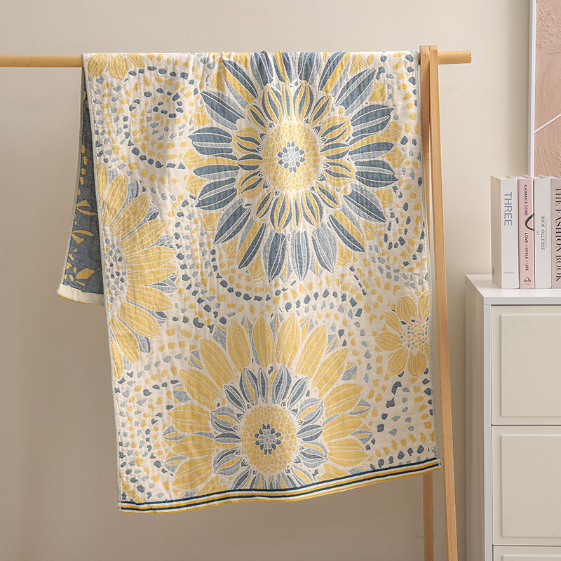 Kupaći ručnik, četiri sloja, 100% pamuk, jacquard, 32S pređa, za sve sezone
