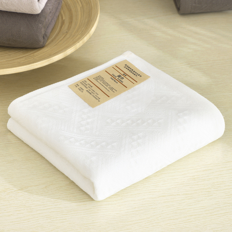 Muji-stil čist pamuk lice ručnik | Jacquard, 40 vlakana, težina 80-100 g