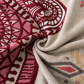 Pamukani jacquard šal-deka, četiri sloja, egzotičan stil, 300–400 g, 32 vlakna, prilagodba dostupna