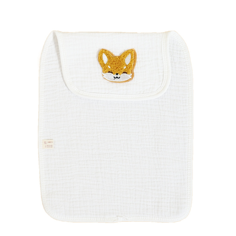 Prosop brodat din bumbac 100% pentru bebeluși, absorbant, cu fir 40