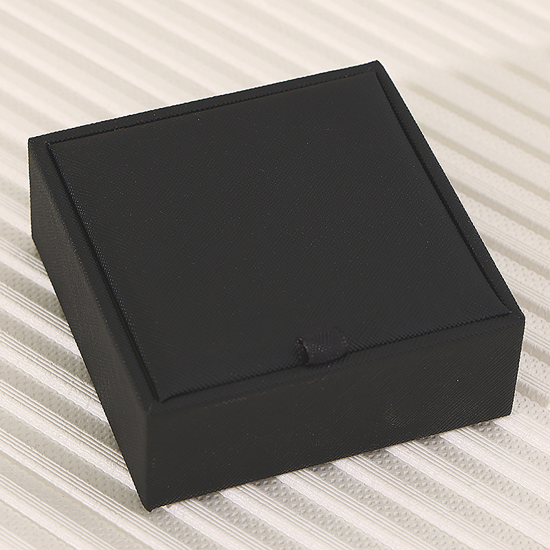 Egyszerű, hordozható, többfunkciós ékszerdoboz flip fedéllel gyűrűk és fülbevalók számára, Cortical anyag, retro stílus, modell JM-0083