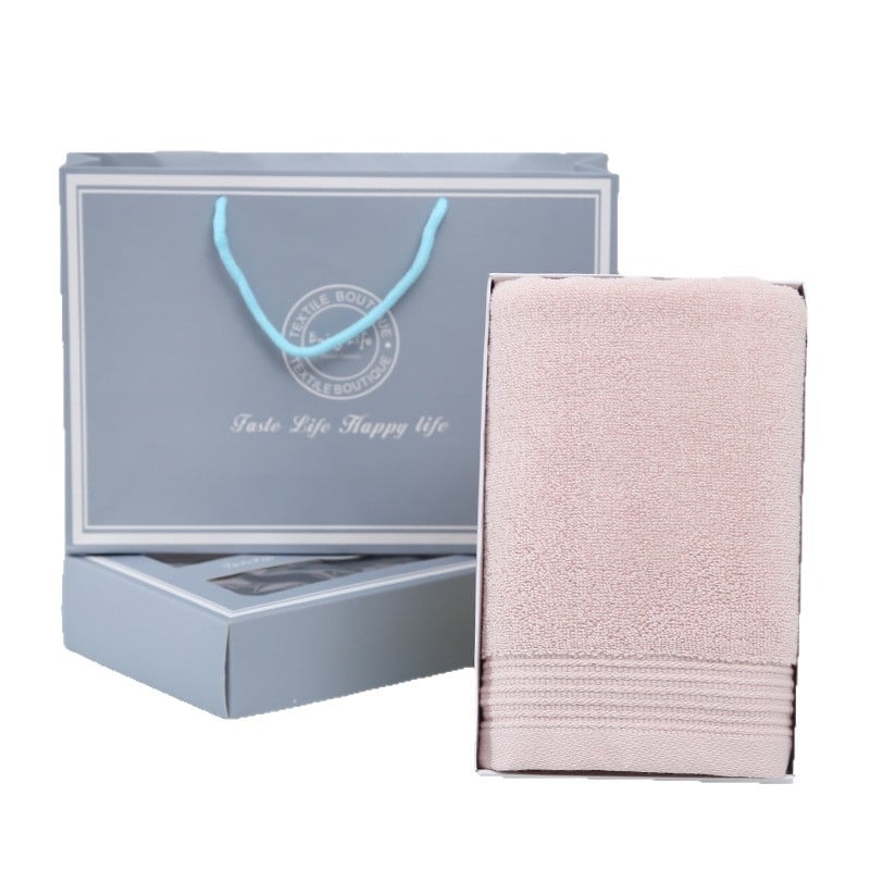 100% pamut törölközők ajándékdoboza - Dobozos csomagolás, 75 g, Ply Yarn, 16 Count, 32 Ply, Testreszabható, Logónyomtatás