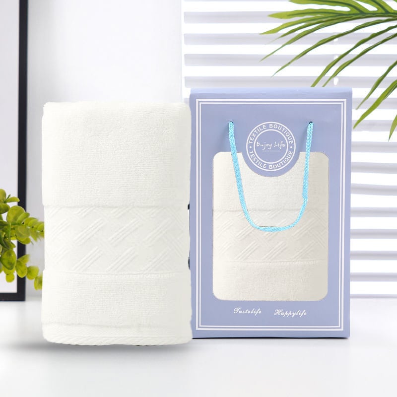 100% pamut törölközők ajándékdoboza - Dobozos csomagolás, 75 g, Ply Yarn, 16 Count, 32 Ply, Testreszabható, Logónyomtatás