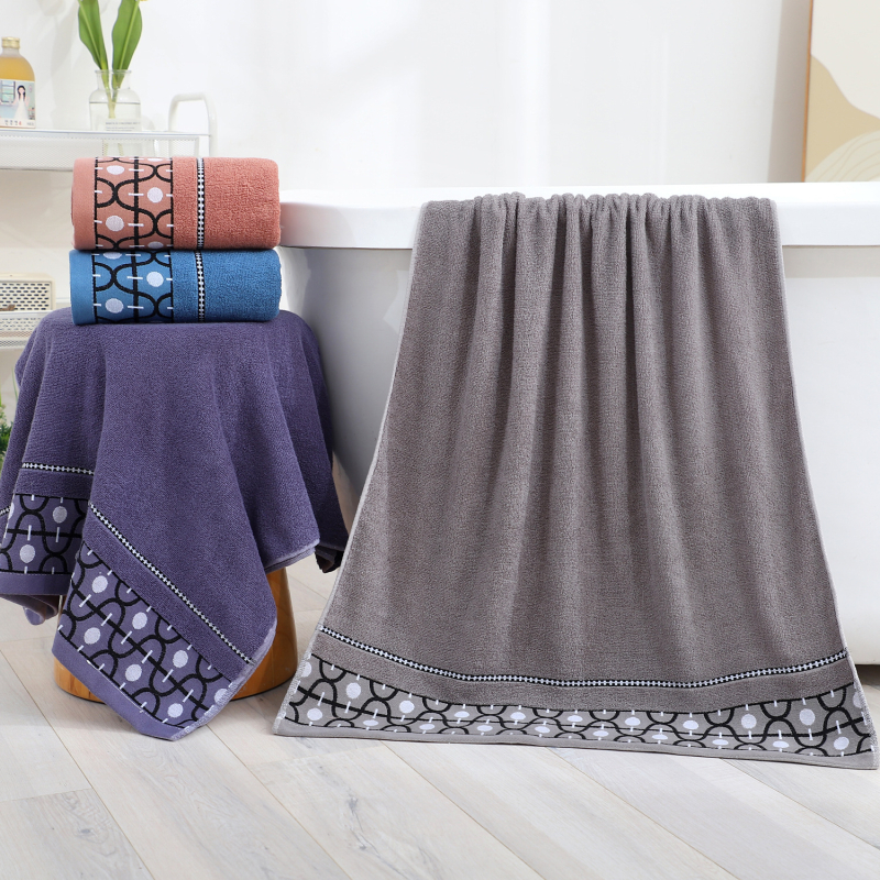 Pamukani kupaonski ručnik, 32s vlakna, Jacquard i ravna tkanina, 300–400 g, s mogućnošću prilagodbe
