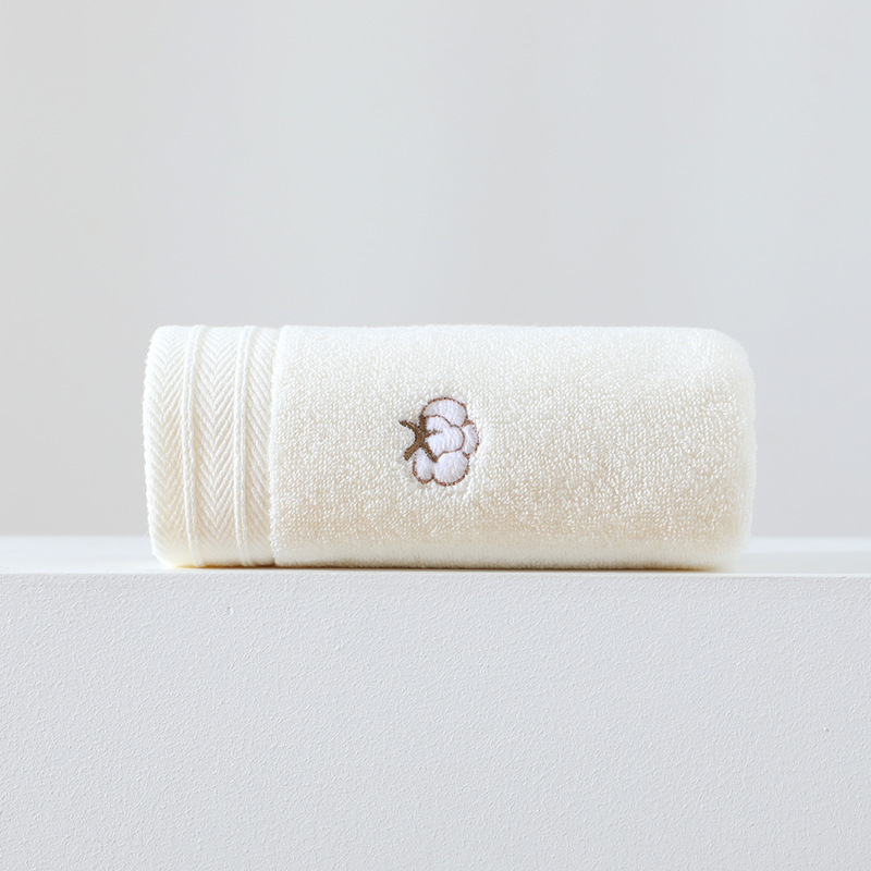 Ručnik za lice, od 100% pamuka, 32s prediva, vezen, 100–120 g, prilagodljiv