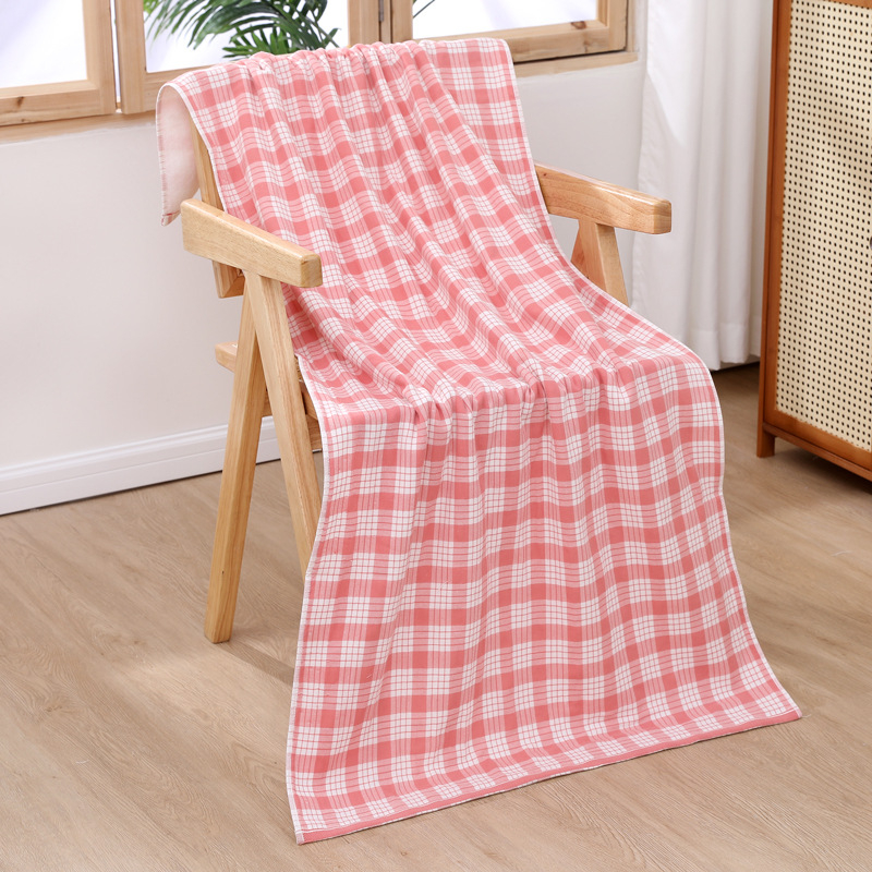 Type A pamuk gazasti ručnik za kupanje s japanskim karom – 200–300 g, 32S pređa, Jacquard i ravna tkanina, Yiduo