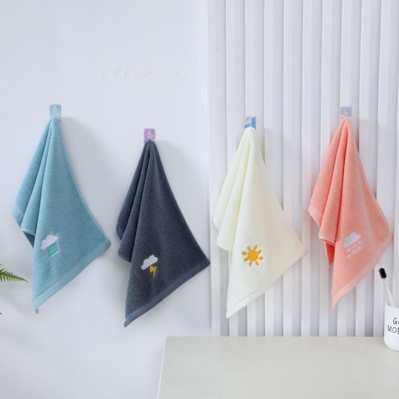 Dječji ručnik za lice od 100% pamuka, 32s vlakna, jacquard i vezenje, težina 50–80 g