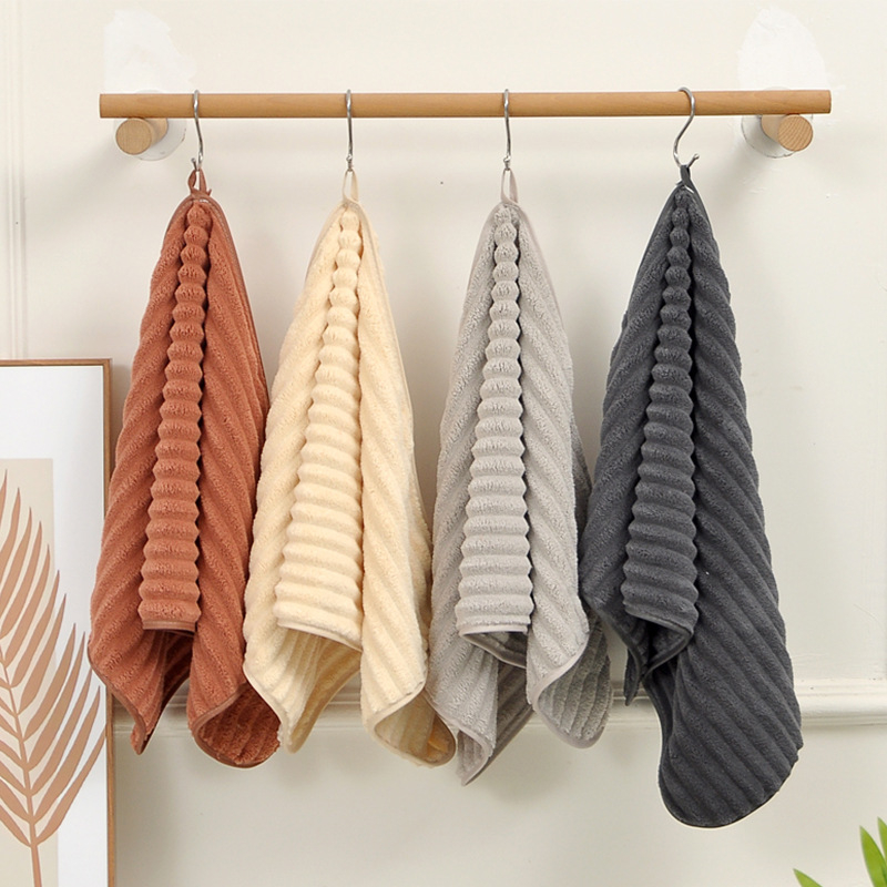 Rainway Coral Velvet ručnici za lice i tijelo, 150D, šivani rubovi, težina 50–80 g, prilagodljivo