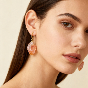 Κρυστάλλινα γεωμετρικά σκουλαρίκια, μοντέρνος μινιμαλισμός, ιδανικά ως δώρο, ατομικά συσκευασμένα σε PP σακούλα