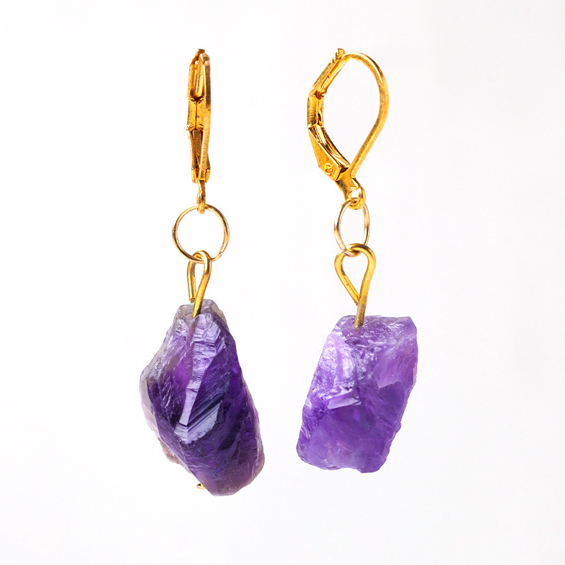 Κρυστάλλινα γεωμετρικά σκουλαρίκια, μοντέρνος μινιμαλισμός, ιδανικά ως δώρο, ατομικά συσκευασμένα σε PP σακούλα