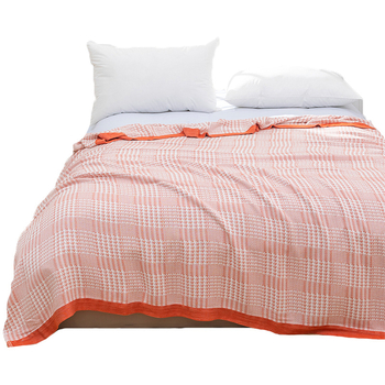 Κουβέρτα από ίνες μπαμπού με γεωμετρικό μοτίβο, βαφή με αντίδραση, καλοκαίρι, περίπου 1000 γρ.