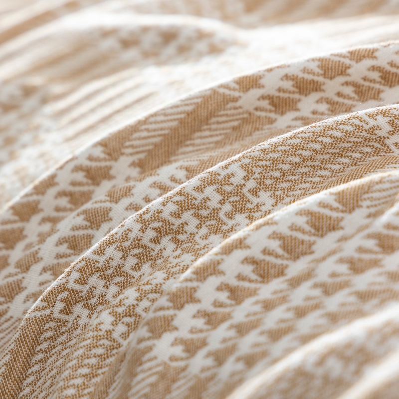 Одеяло от бамбукови влакна с геометричен модел, реактивно боядисване, лято, около 1000 г