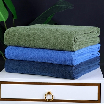 Памучна хавлиена завивка за лято, терри плат, реактивно печатане и багрене, персонализиране, тегло 0.55–1.0 кг