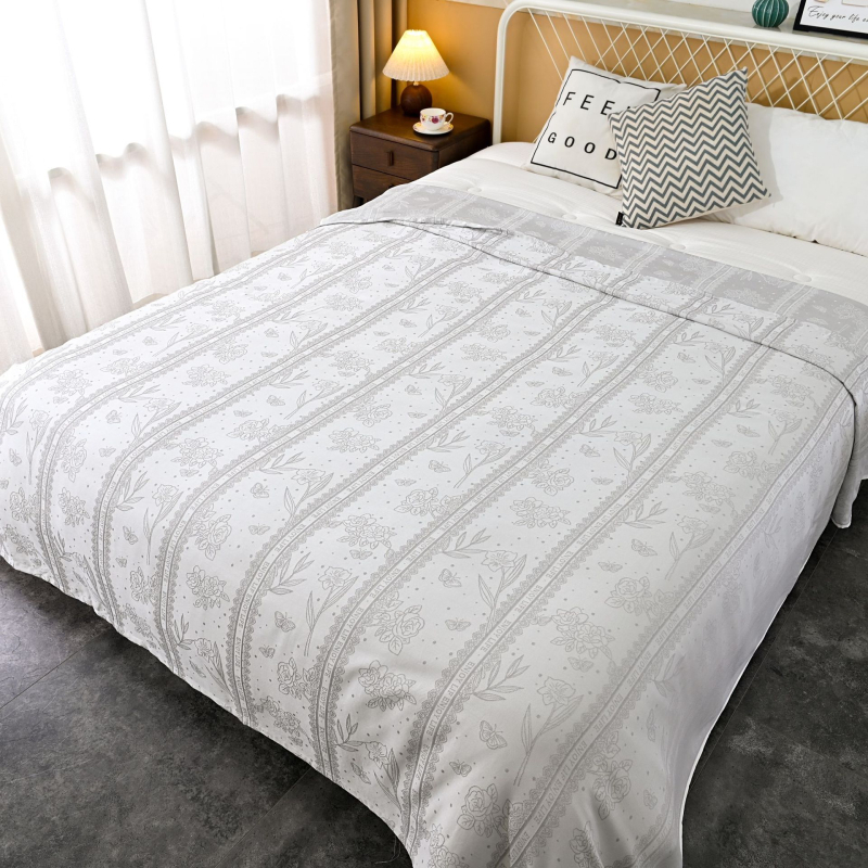 Lyocell vėsinanti antklodė – Vieno tono raštas, vasaros rankšluosčio tipo antklodė, 500–799 g, 100% Lyocell audinys, skalbimas mašinoje