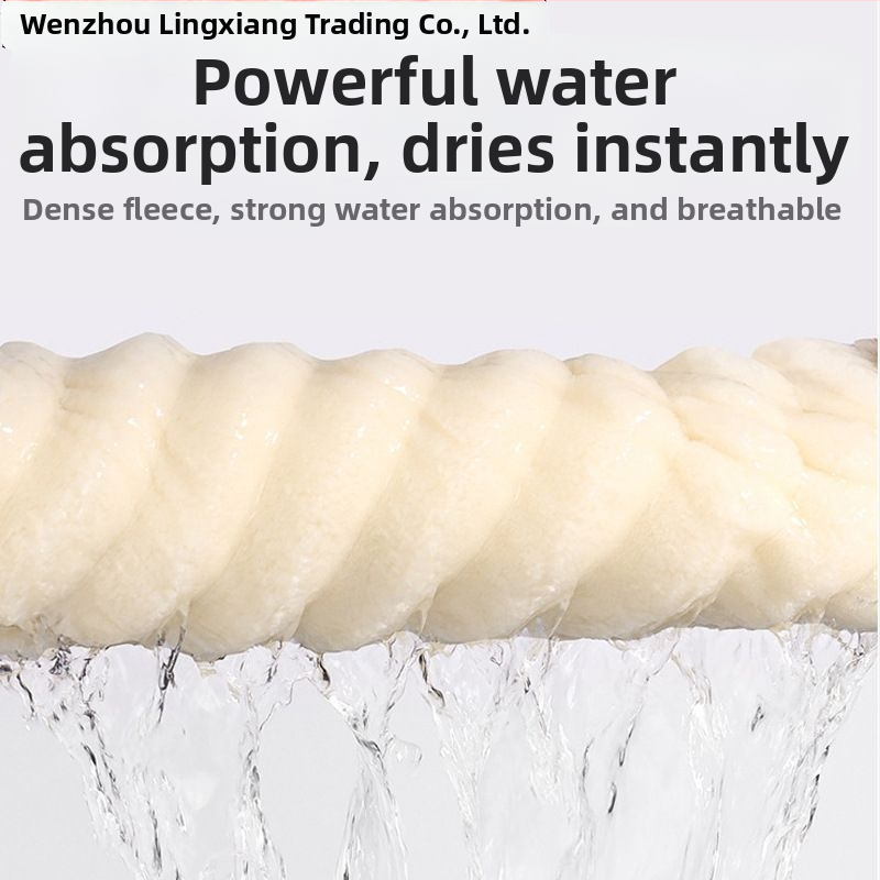 Lingxiang vannitoa hommikumantel, korallfliis, talvine, unisex