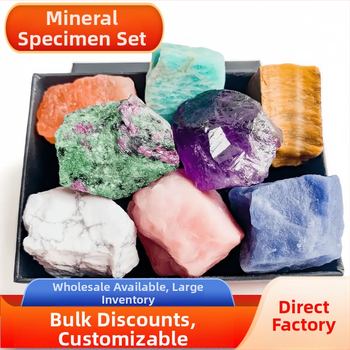 Ametiszt kristály mintaszett - nyers kő megjelenés, eredet Brazília