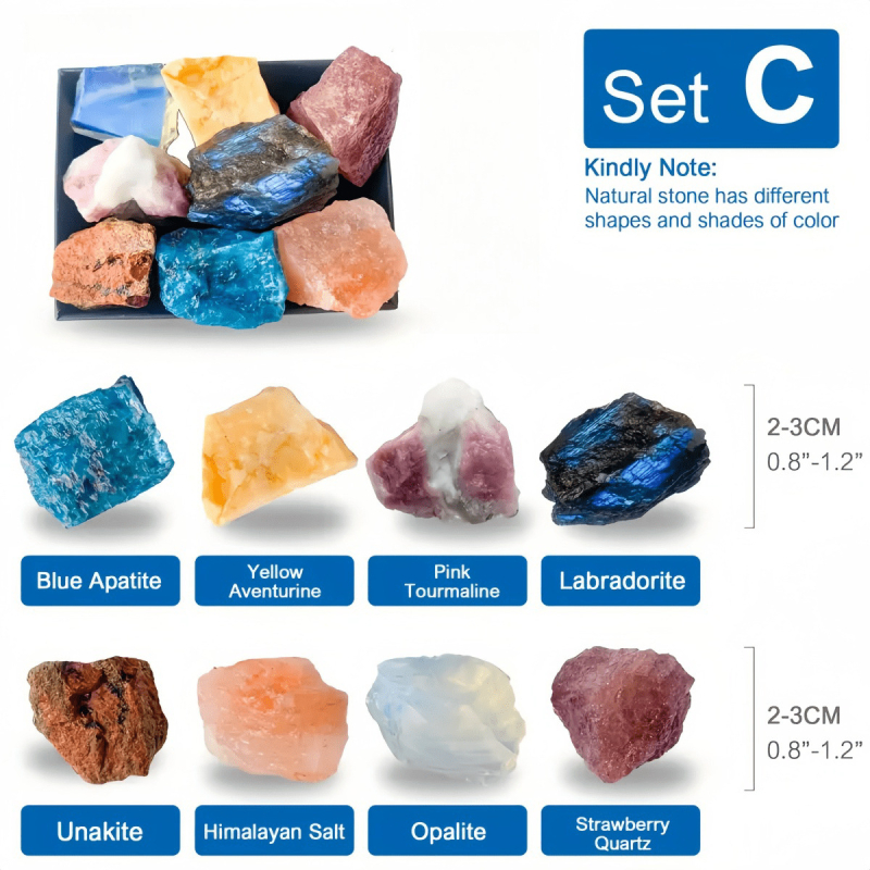 Ametiszt kristály mintaszett - nyers kő megjelenés, eredet Brazília