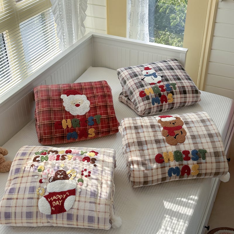 Κουβέρτα-κάλυμμα πάπλωμα από βελούρ γάλακτος με cartoon μοτίβο, για όλες τις εποχές, προσαρμοστικό